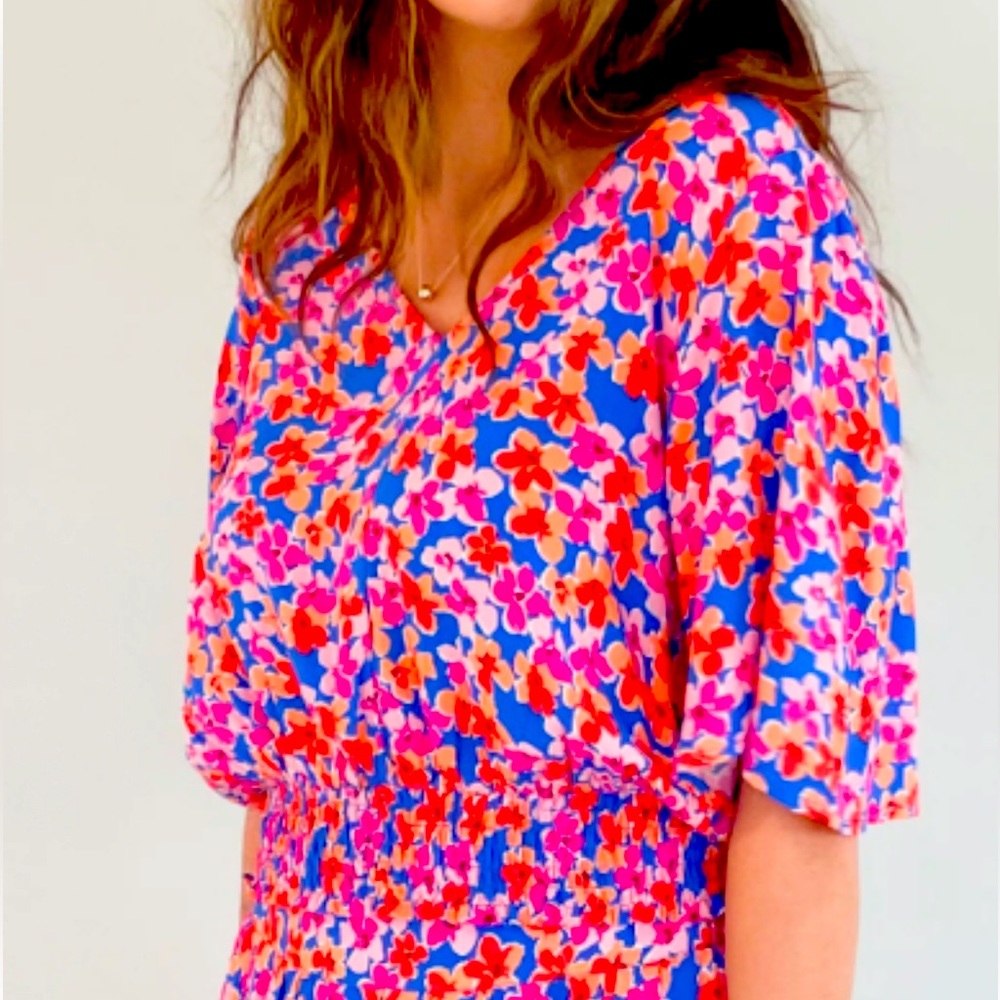 Bohemian Blue Tangerine “Skies are blue” Plus Size Top